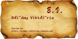 Bóday Viktória névjegykártya